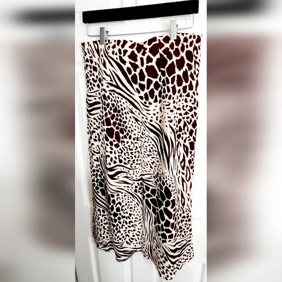NWT Ann Taylor Animal Print Midi Skirt - Picture 5 of 6